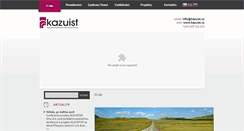 Desktop Screenshot of kazuist.cz
