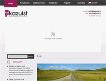 Tablet Screenshot of kazuist.cz
